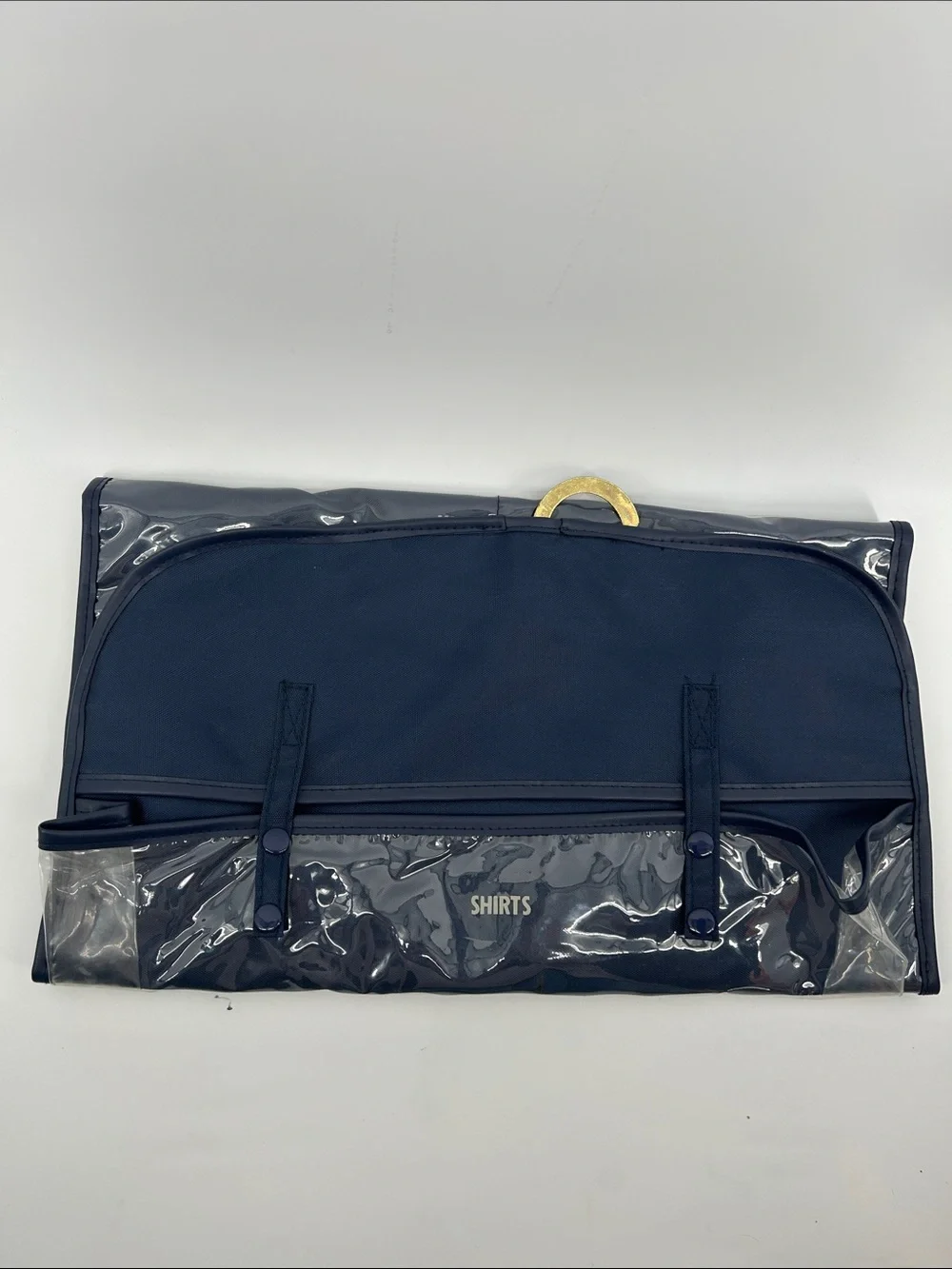 Men's Garment Hanging Navy Clear Pocket Organizer Travel